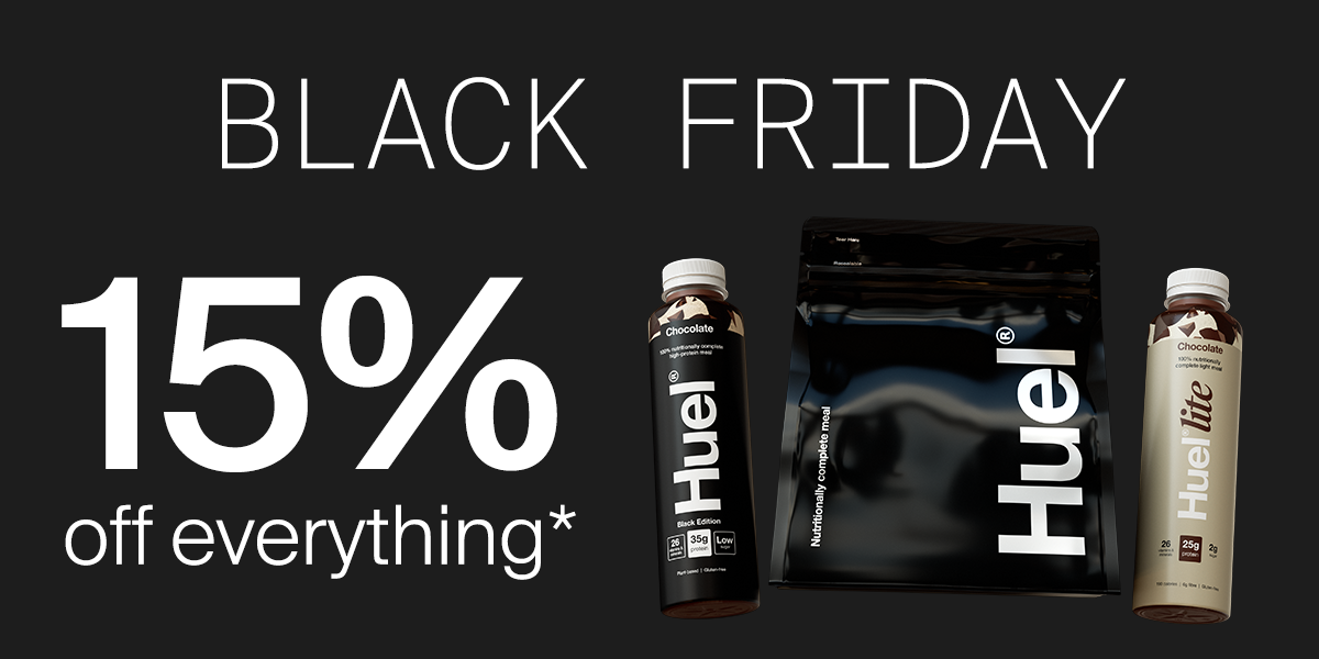 Black Friday. 15% off everything*
