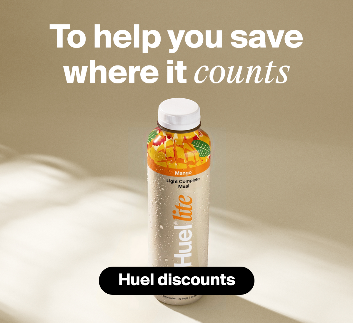 To help you save where it counts