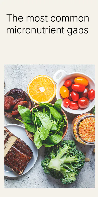 The most common nutrient gaps