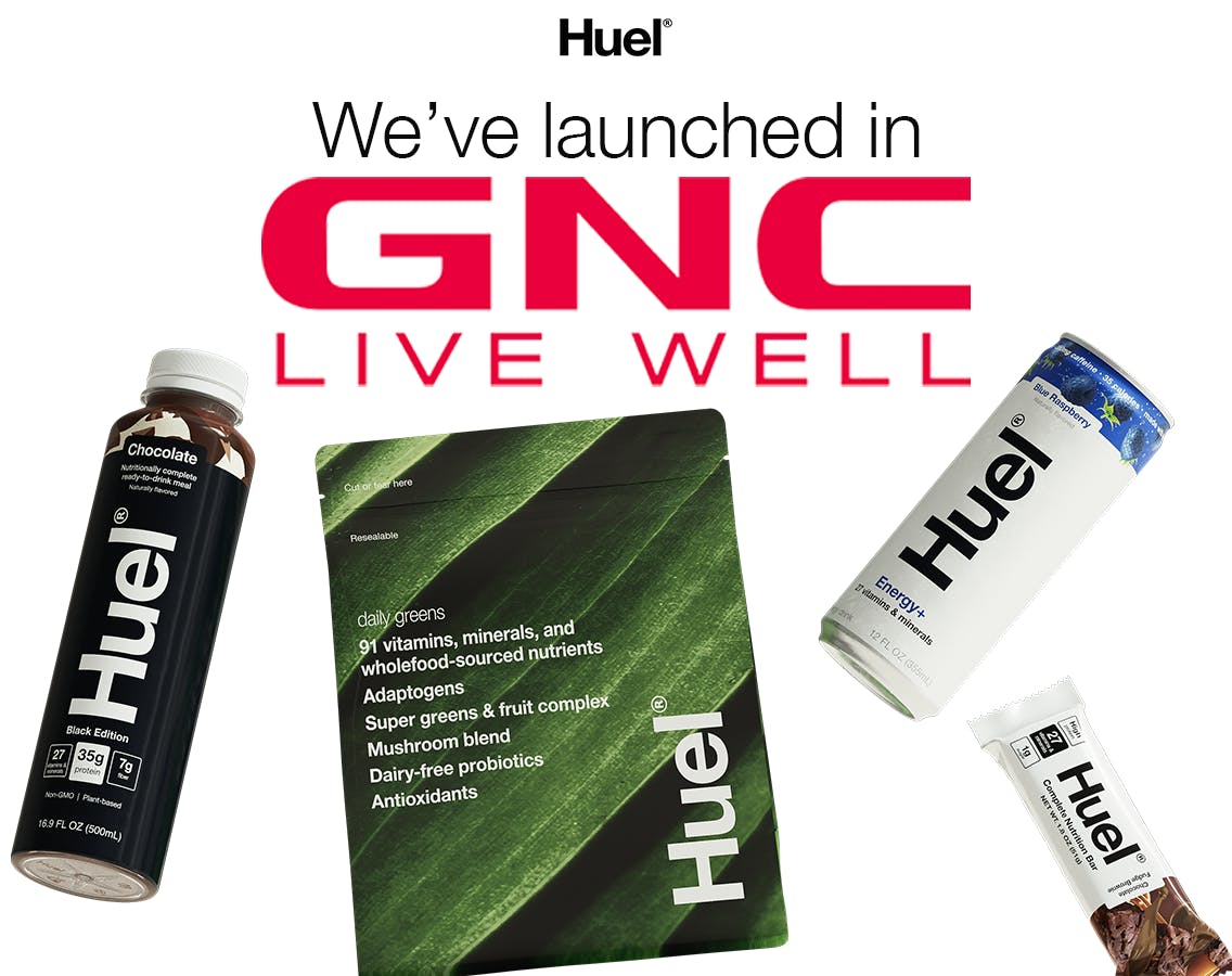 Huel is live in GNC stores nationwide