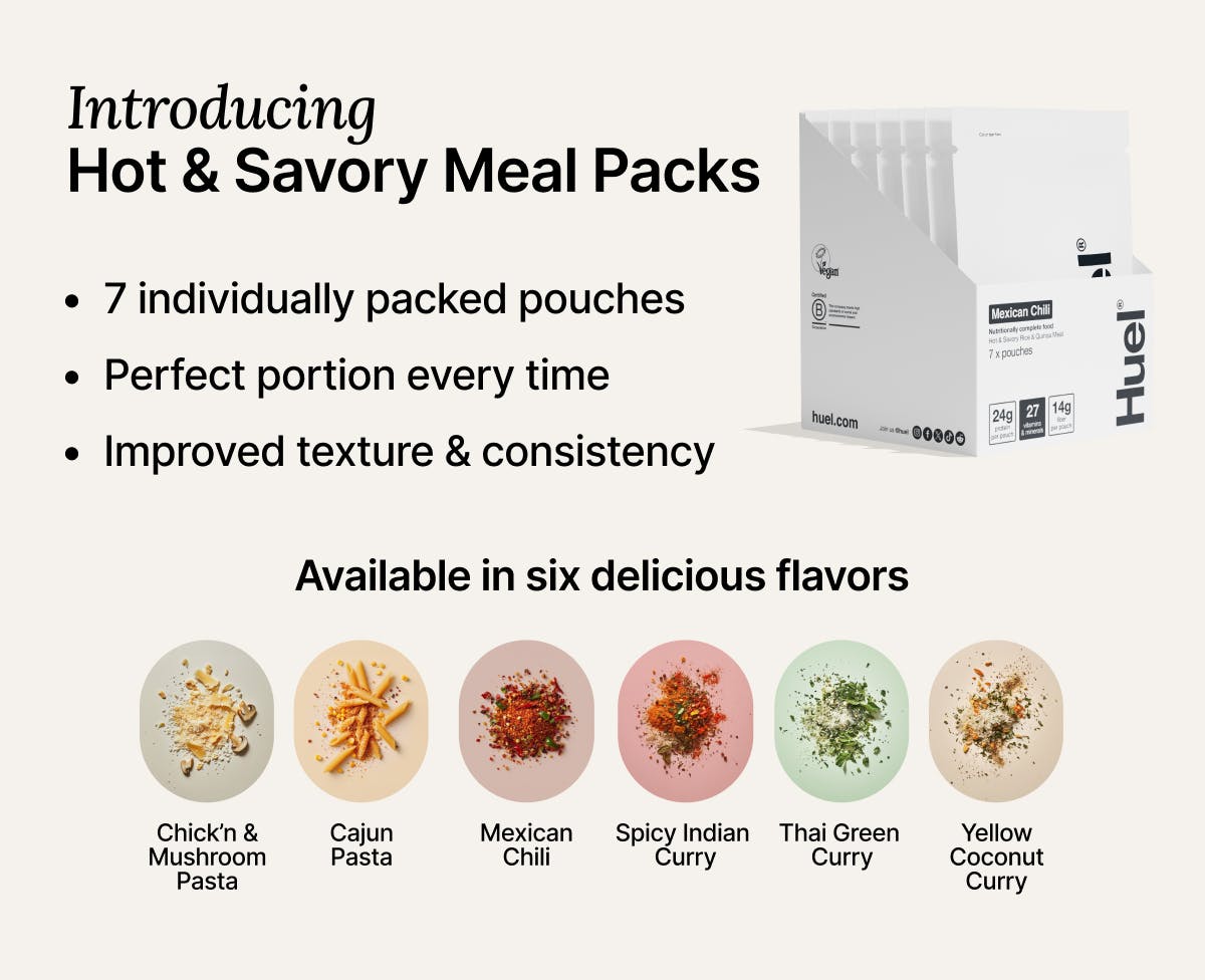 Introducing Hot & Savory Meal Packs