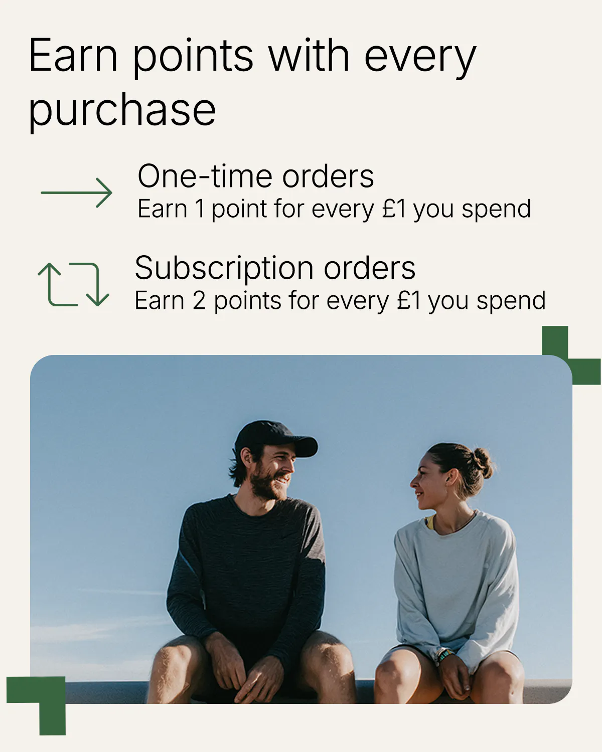 Earn points with every purchase 