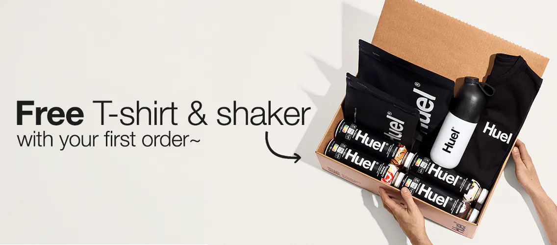 Free T-shirt & Shaker on first order