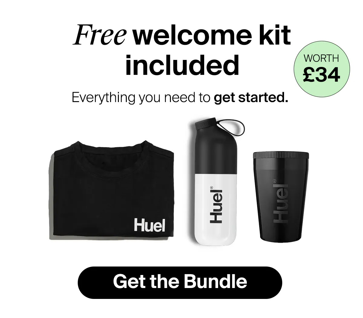 Free welcome kit included, worth £34