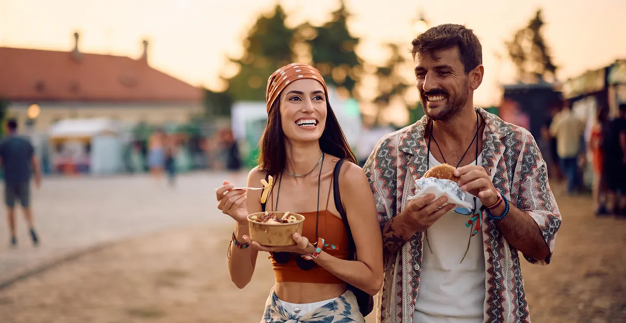 How to eat well at a festival