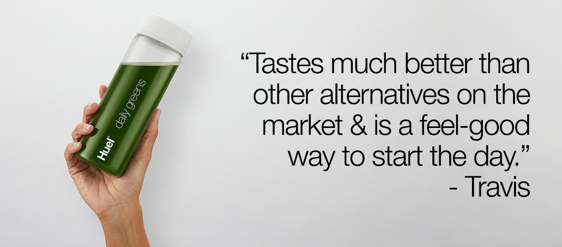 'Tastes much better than other alternatives on the market & is a feel-good way to start the day.' - Travis