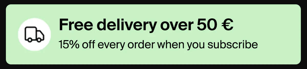 Free delivery over 50 €
