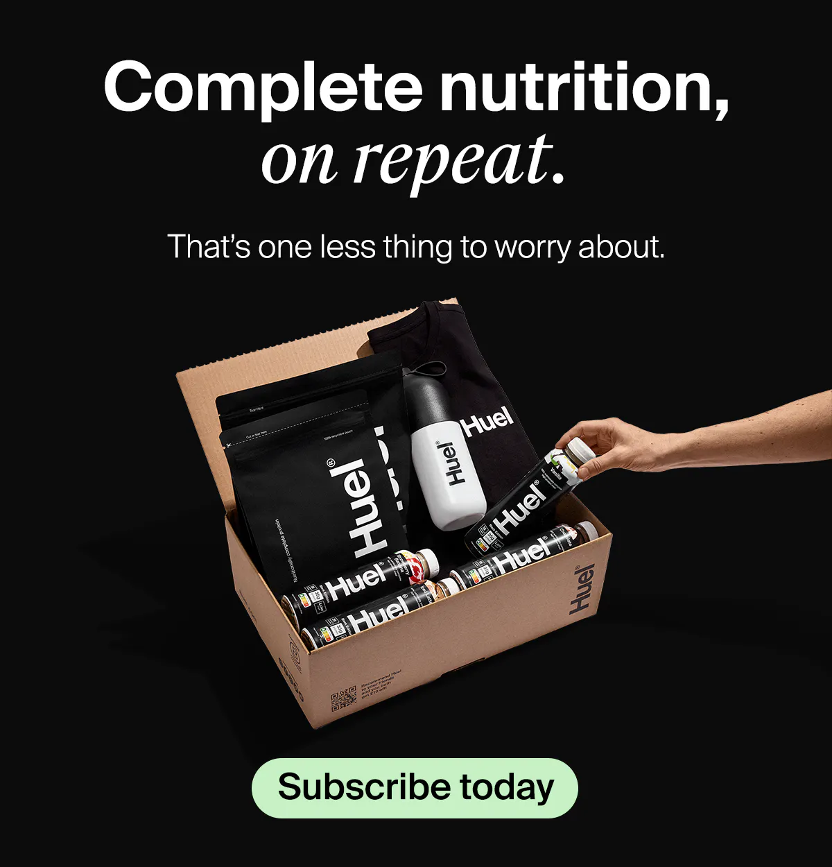 Complete nutrition, on repeat. Subscribe today.